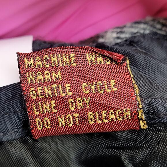 Vintage 90s Shadow Plaid Button Shirt Medium 21x28 - Picture 9 of 11